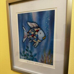 Unique Wall Art THE RAINBOW FISH by Marcus Pfister  Set of 3  $75